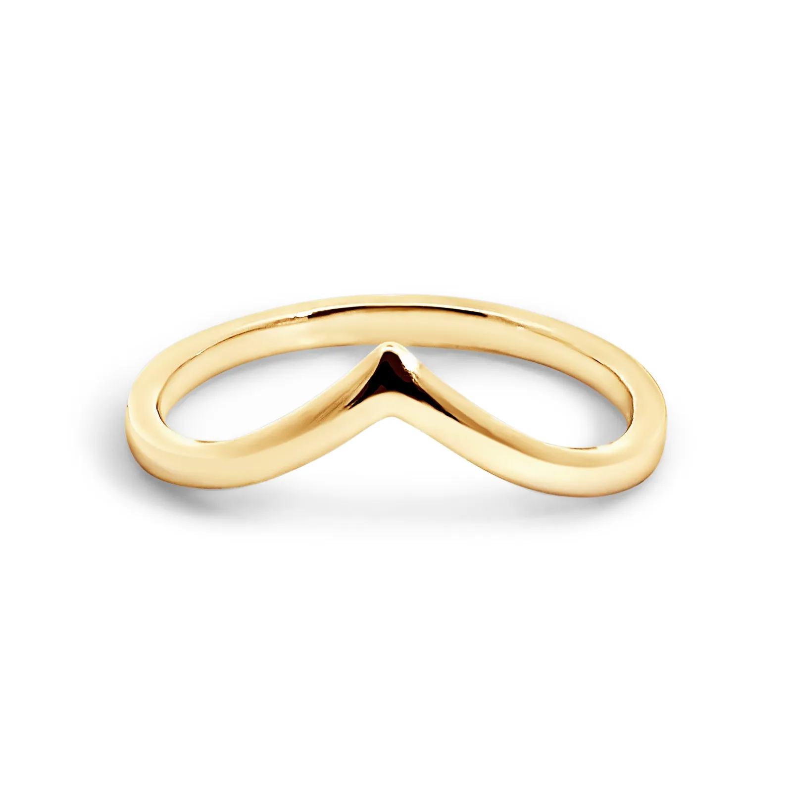 10ct Yellow Gold Plain Polished Contour Ring