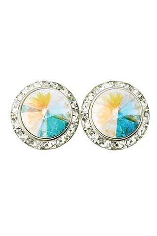 15MM PIERCED SWAROVSKY EARRINGS