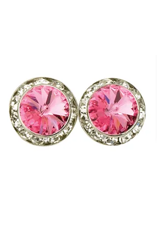 15MM PIERCED SWAROVSKY EARRINGS