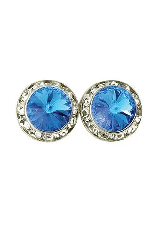 15MM PIERCED SWAROVSKY EARRINGS