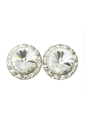 15MM PIERCED SWAROVSKY EARRINGS