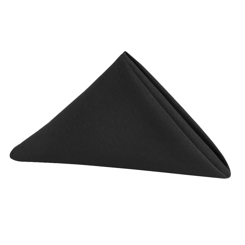 17"x17" Polyester Napkin - Black