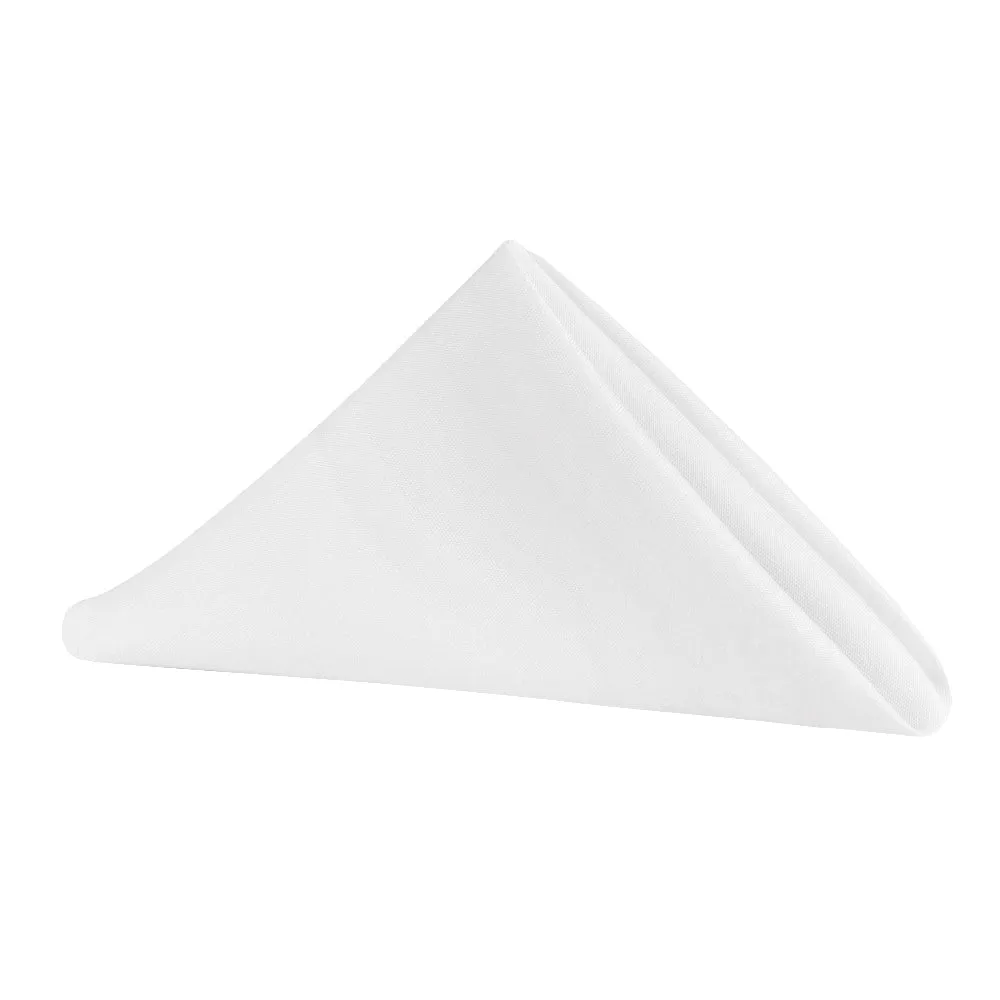 17"x17" Polyester Napkin - White