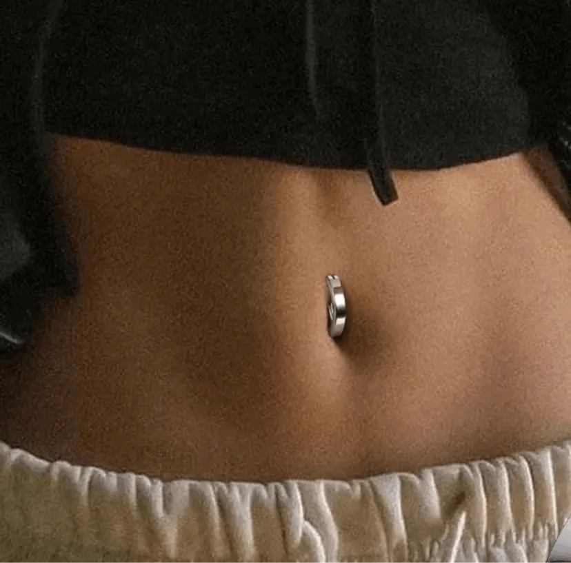 18k Gold Navel Belly Button Navel Ring