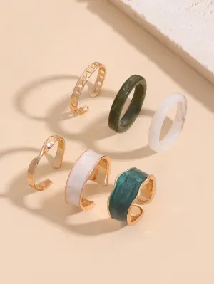 6pcs Minimalist Ring