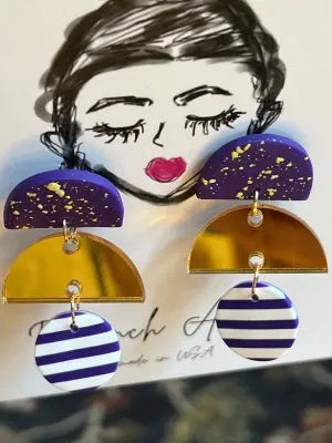 82328 LSU Earrings-Mike