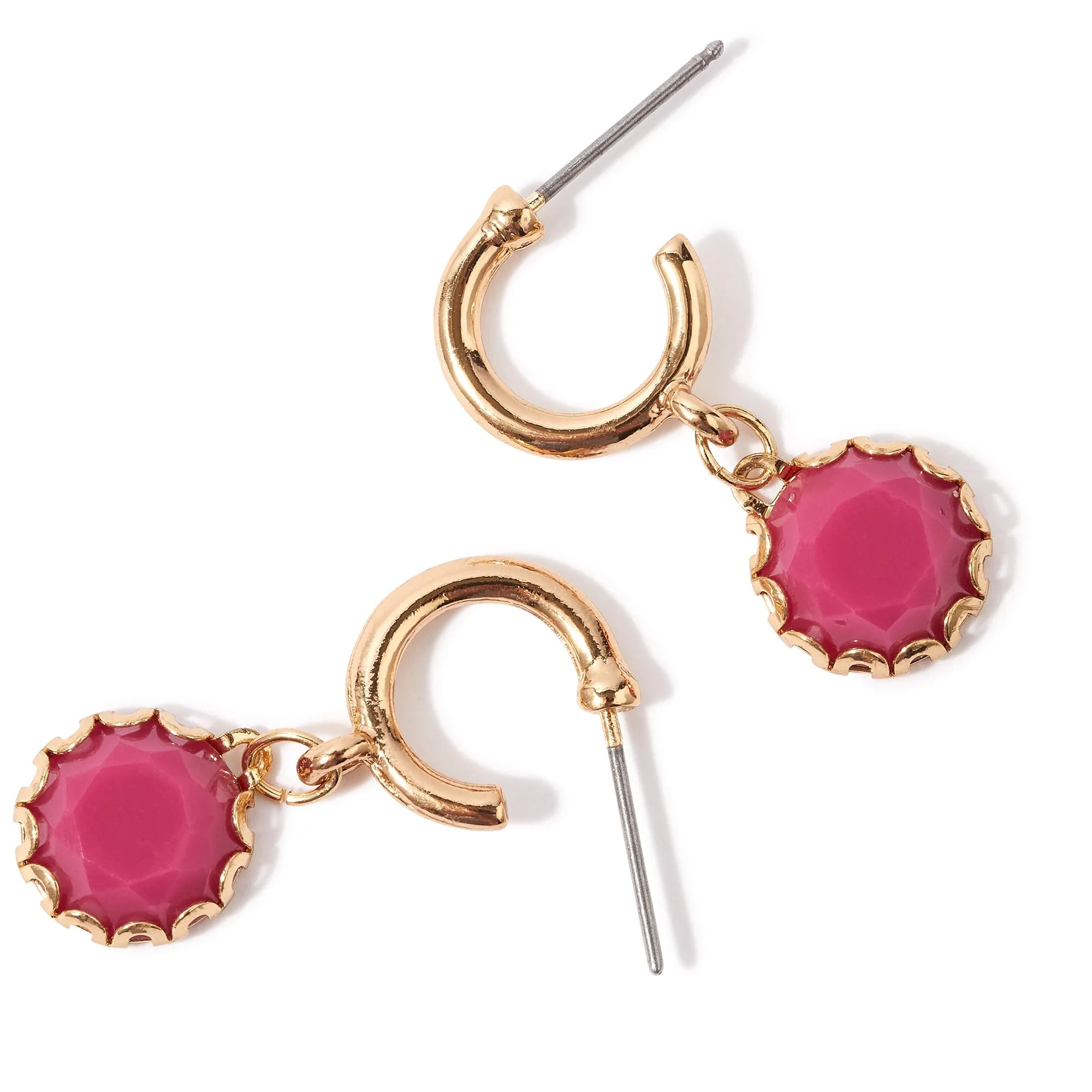 Accessorize London Women's pink Willow Mini Stone Fancy Drop Earring