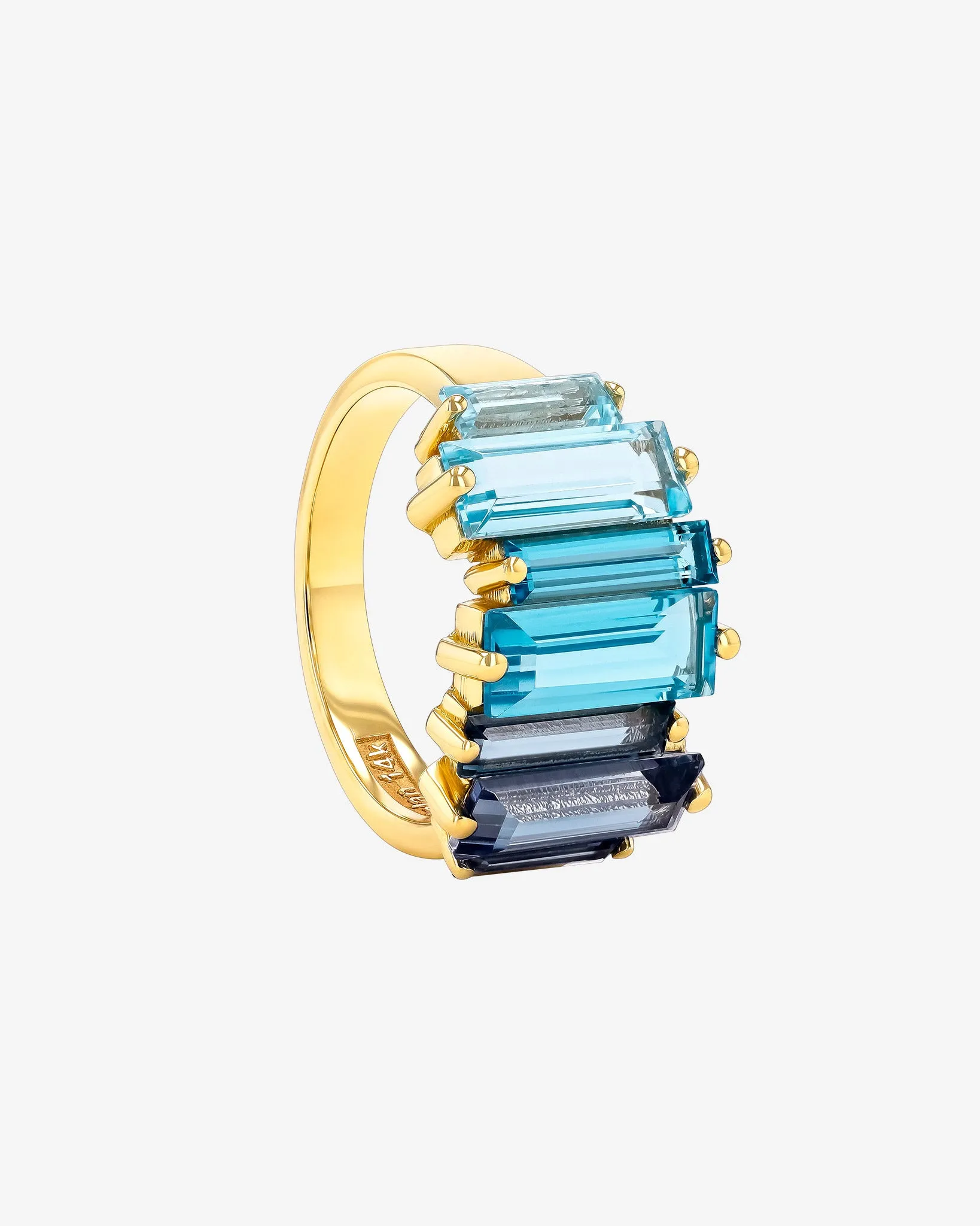 Amalfi Reborn Blue Ombre Stacker Half Band