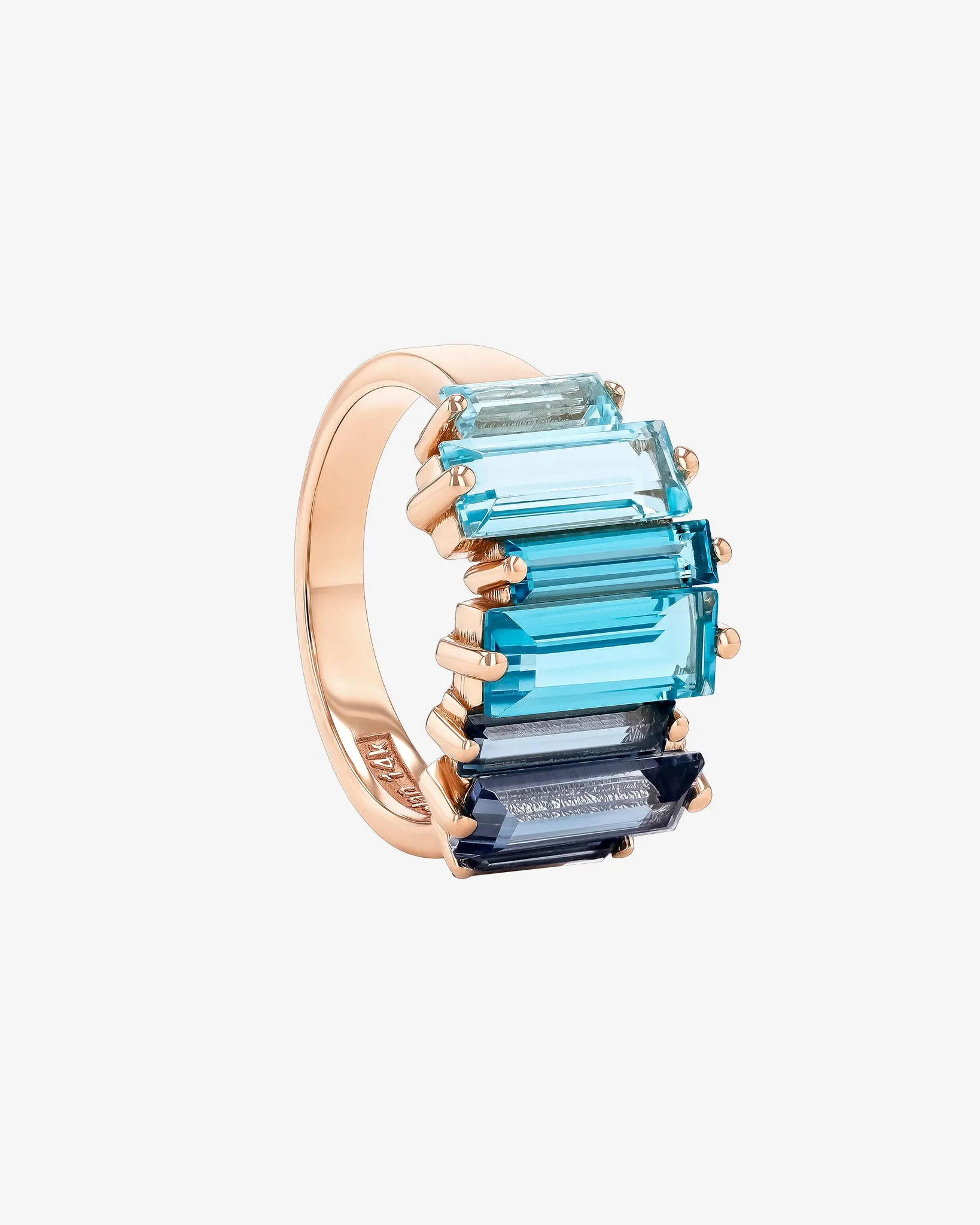 Amalfi Reborn Blue Ombre Stacker Half Band