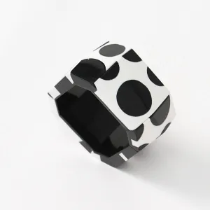 Black and White Polka Dot Bracelet