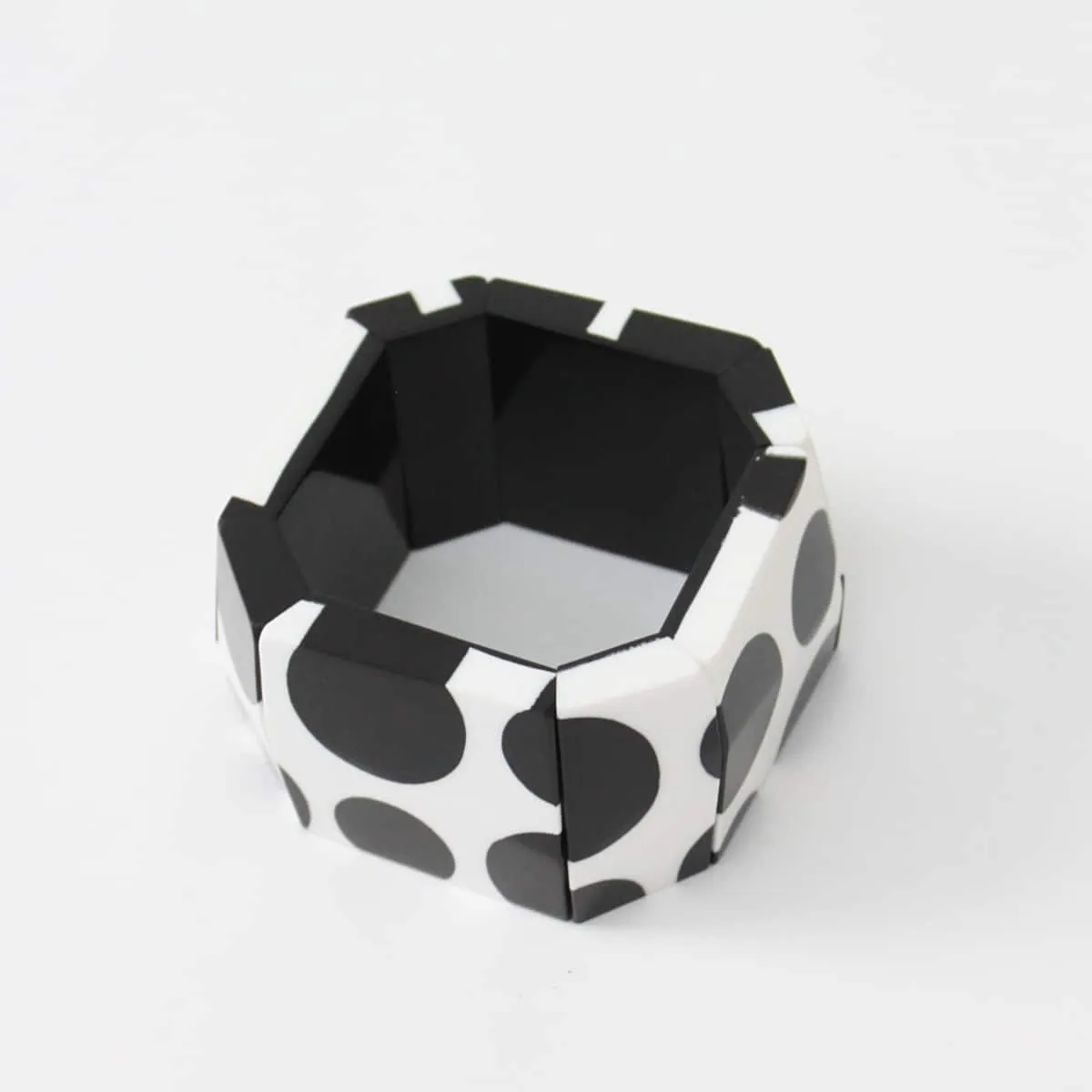 Black and White Polka Dot Bracelet