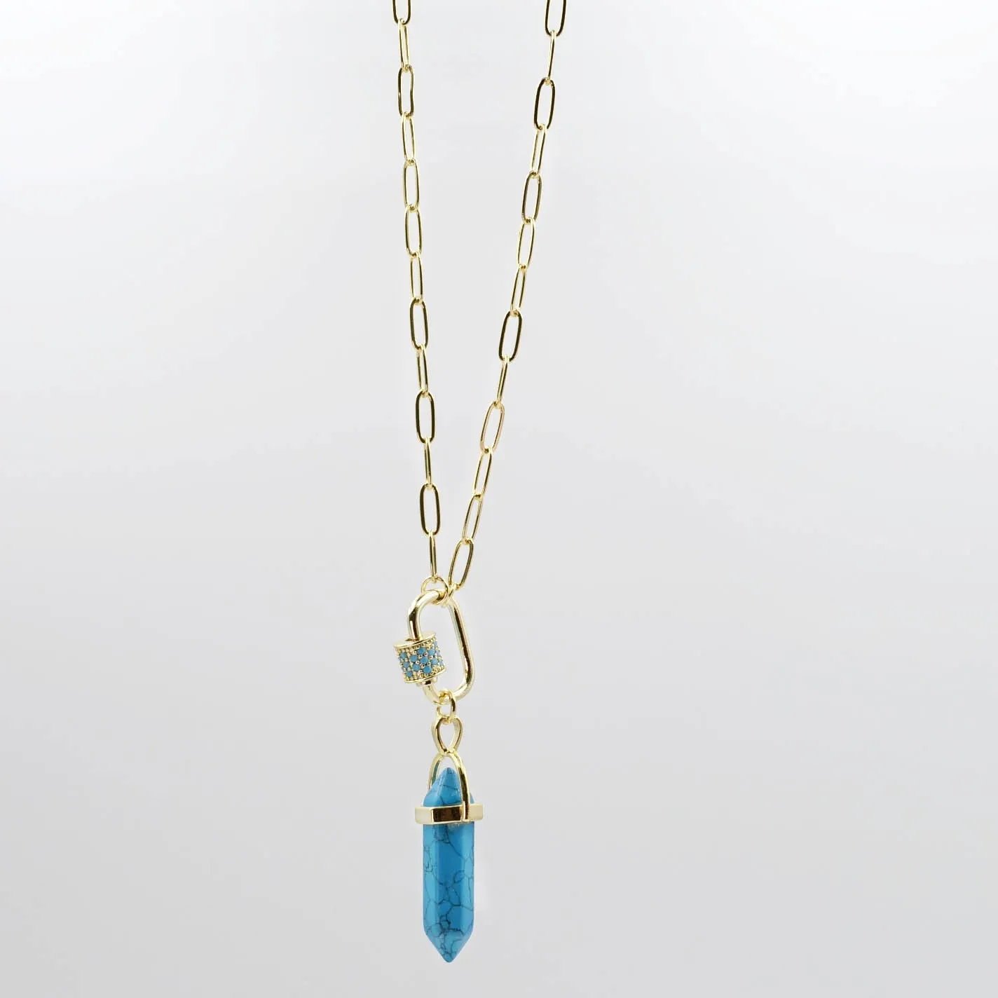 Blue Crystal Pendant L9