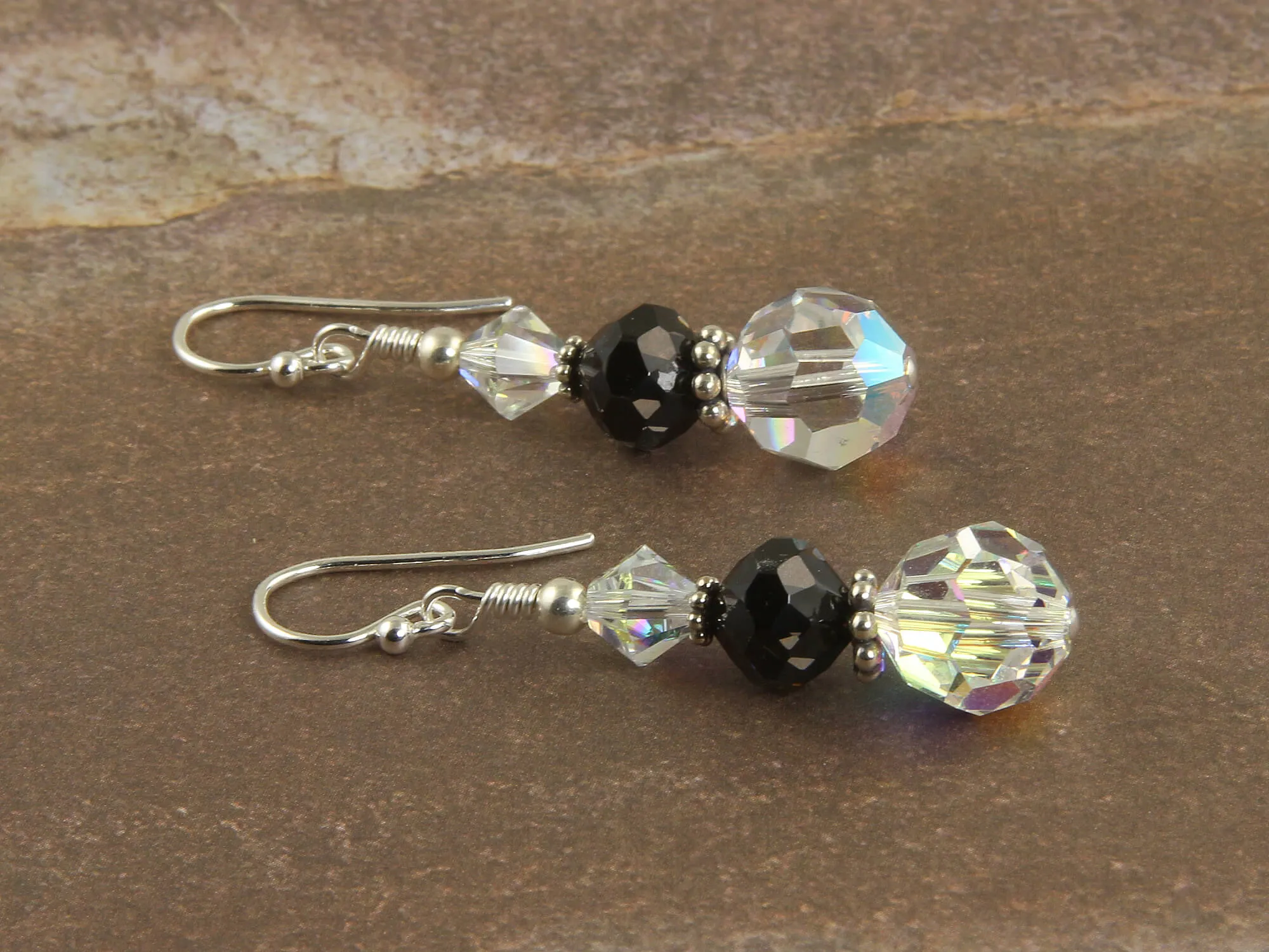 Cosmic Crystal Drop Beaded Earrings