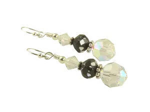 Cosmic Crystal Drop Beaded Earrings