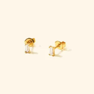 Crystal Baguette Stud Earrings