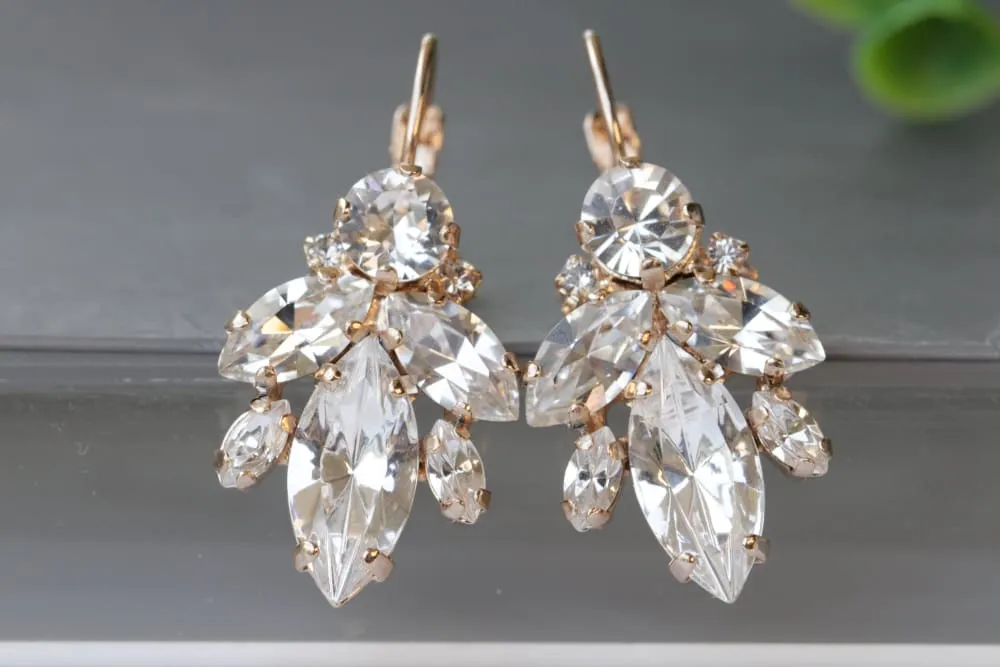 CRYSTAL BRIDAL EARRINGS