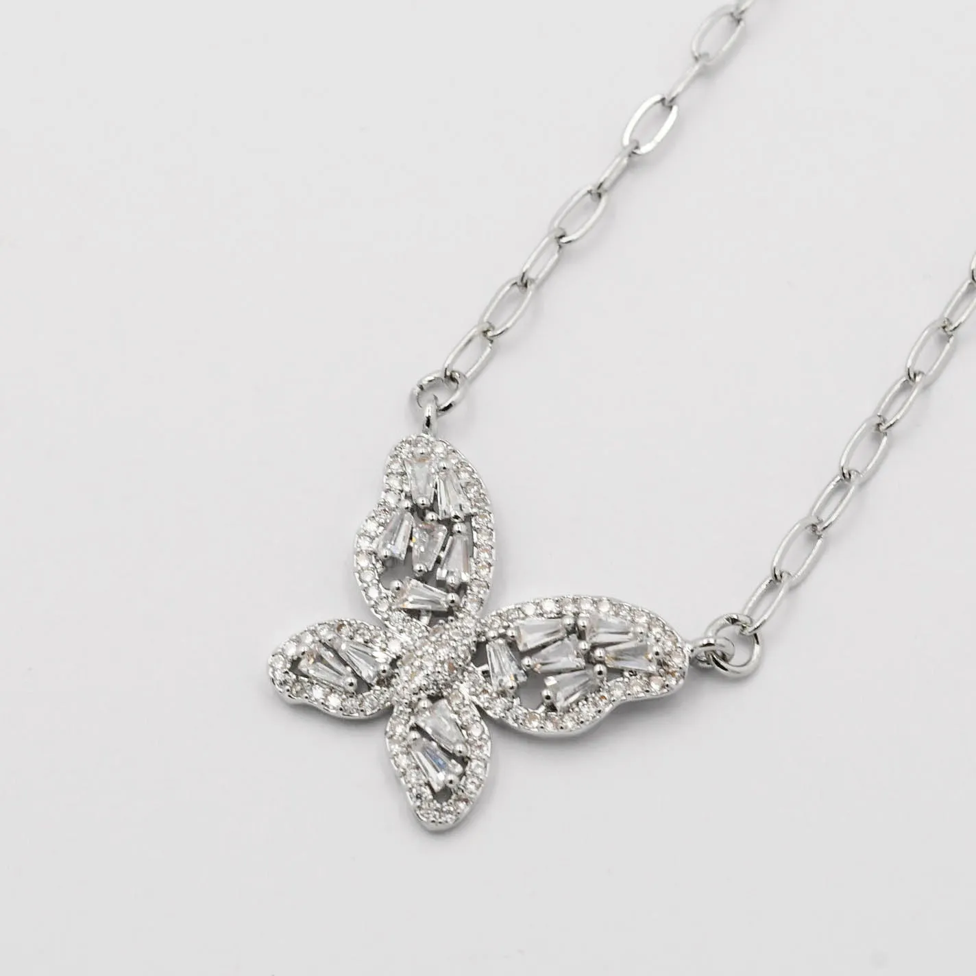 Crystal Butterfly Silver K20