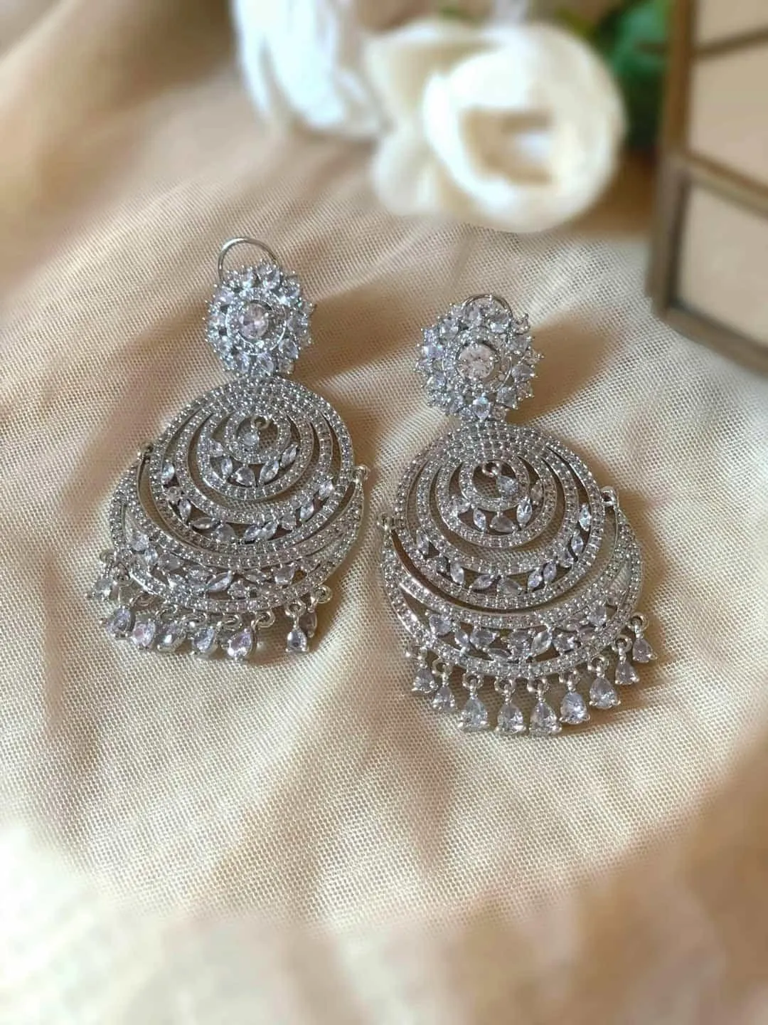 Crystal Chandbali Earring