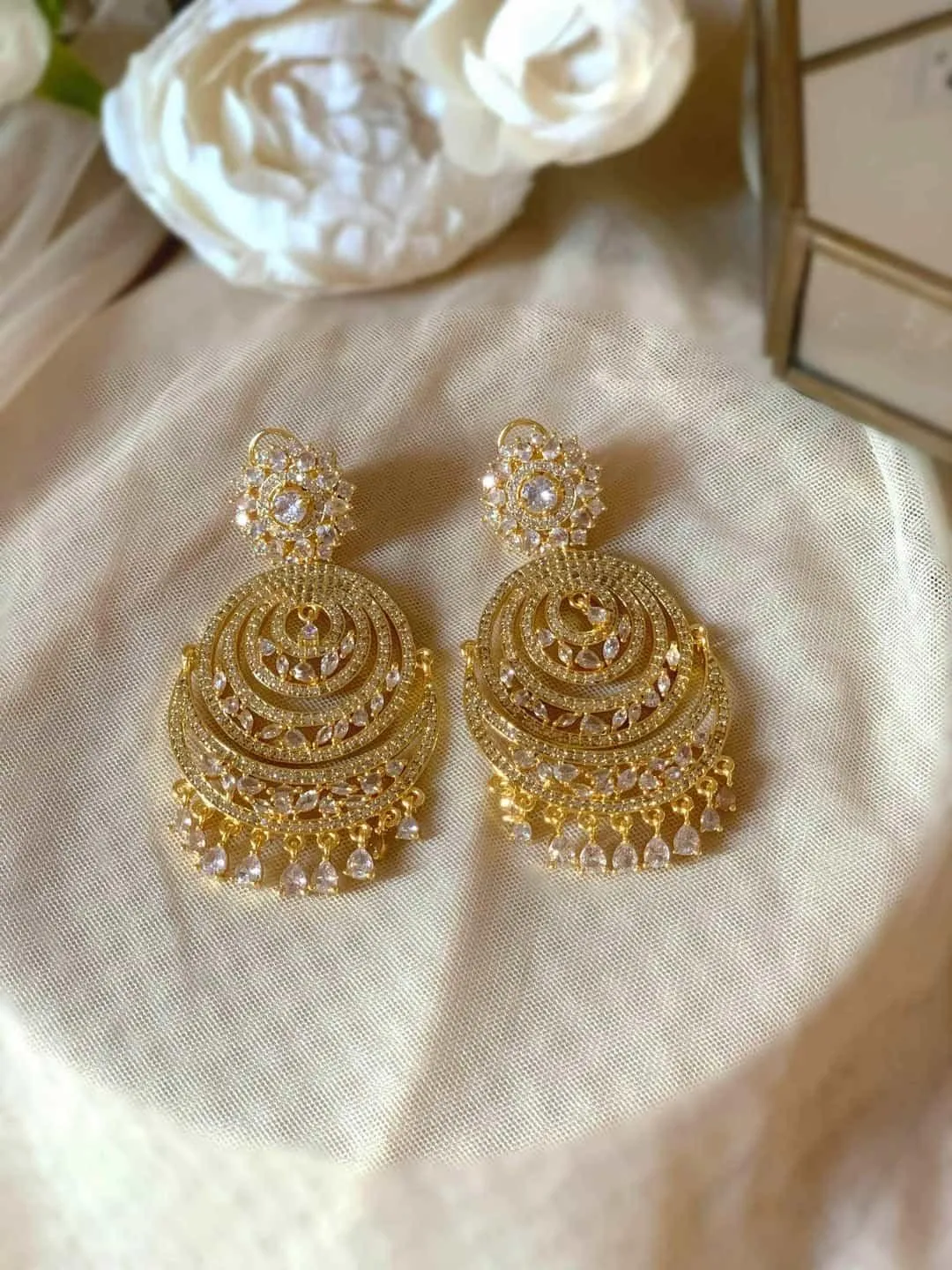 Crystal Chandbali Earring