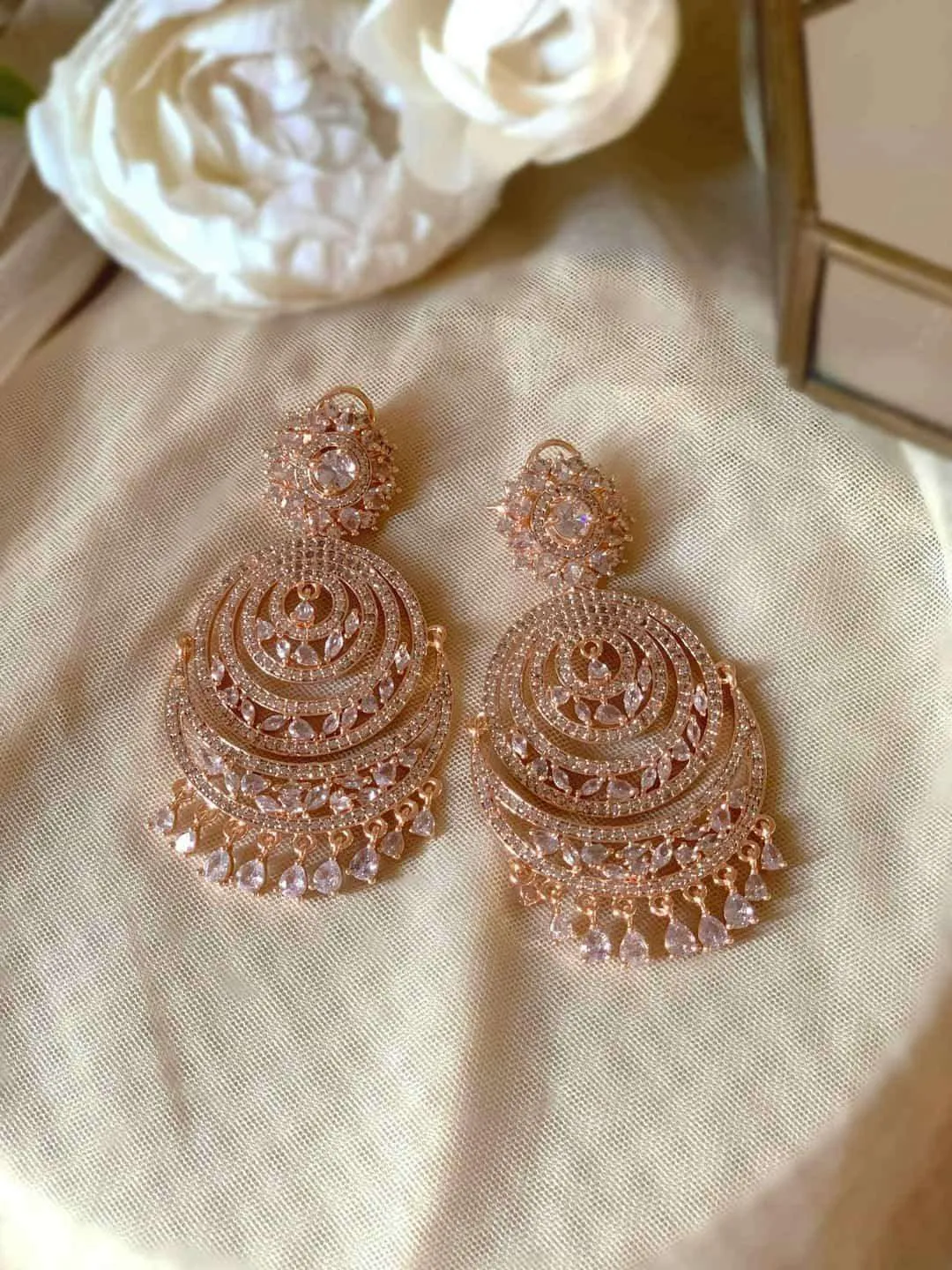 Crystal Chandbali Earring