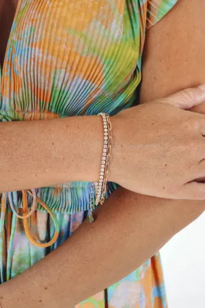 Crystal Clear Bracelet - Gold