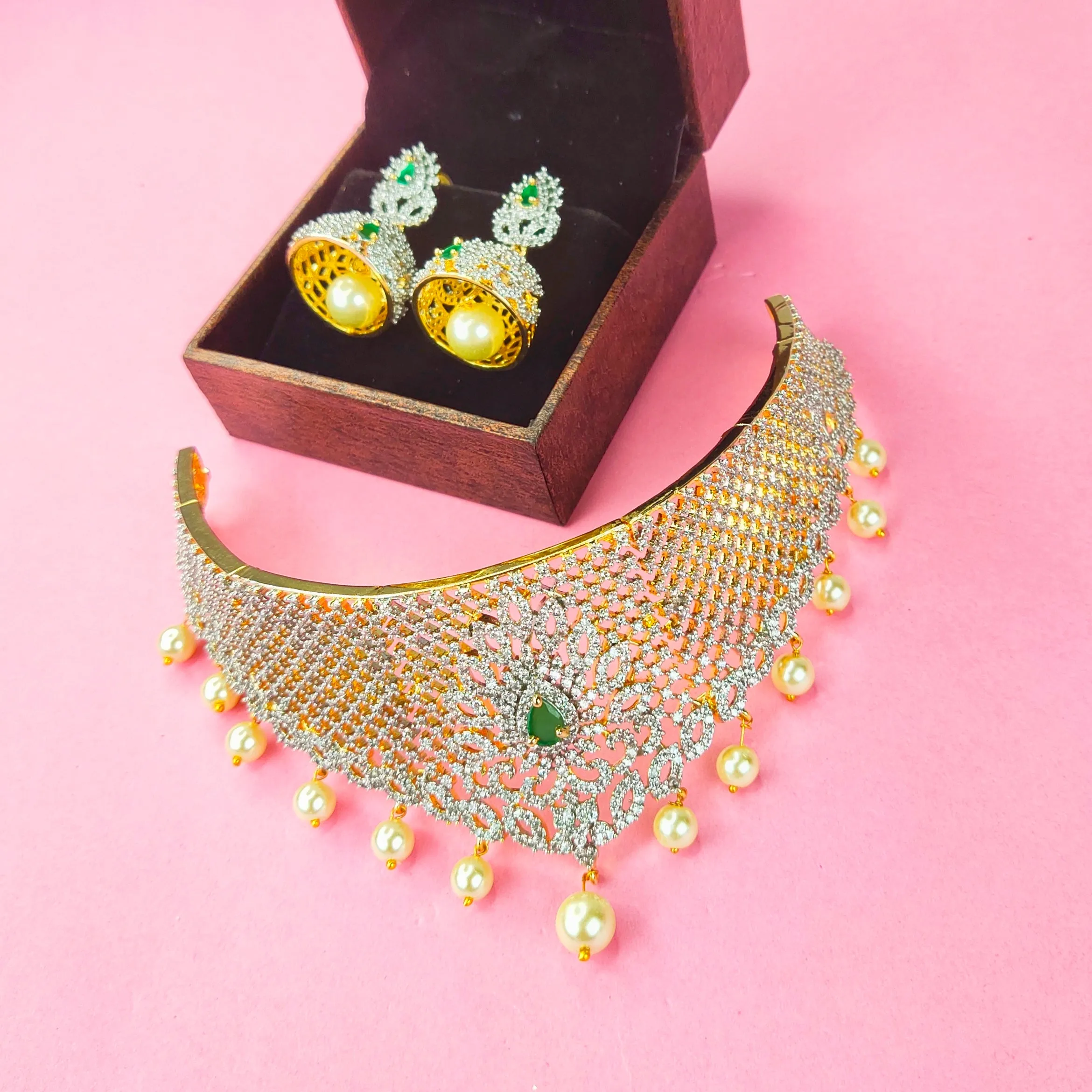 CZ Choker Set
By Asp Fashion Jewellery