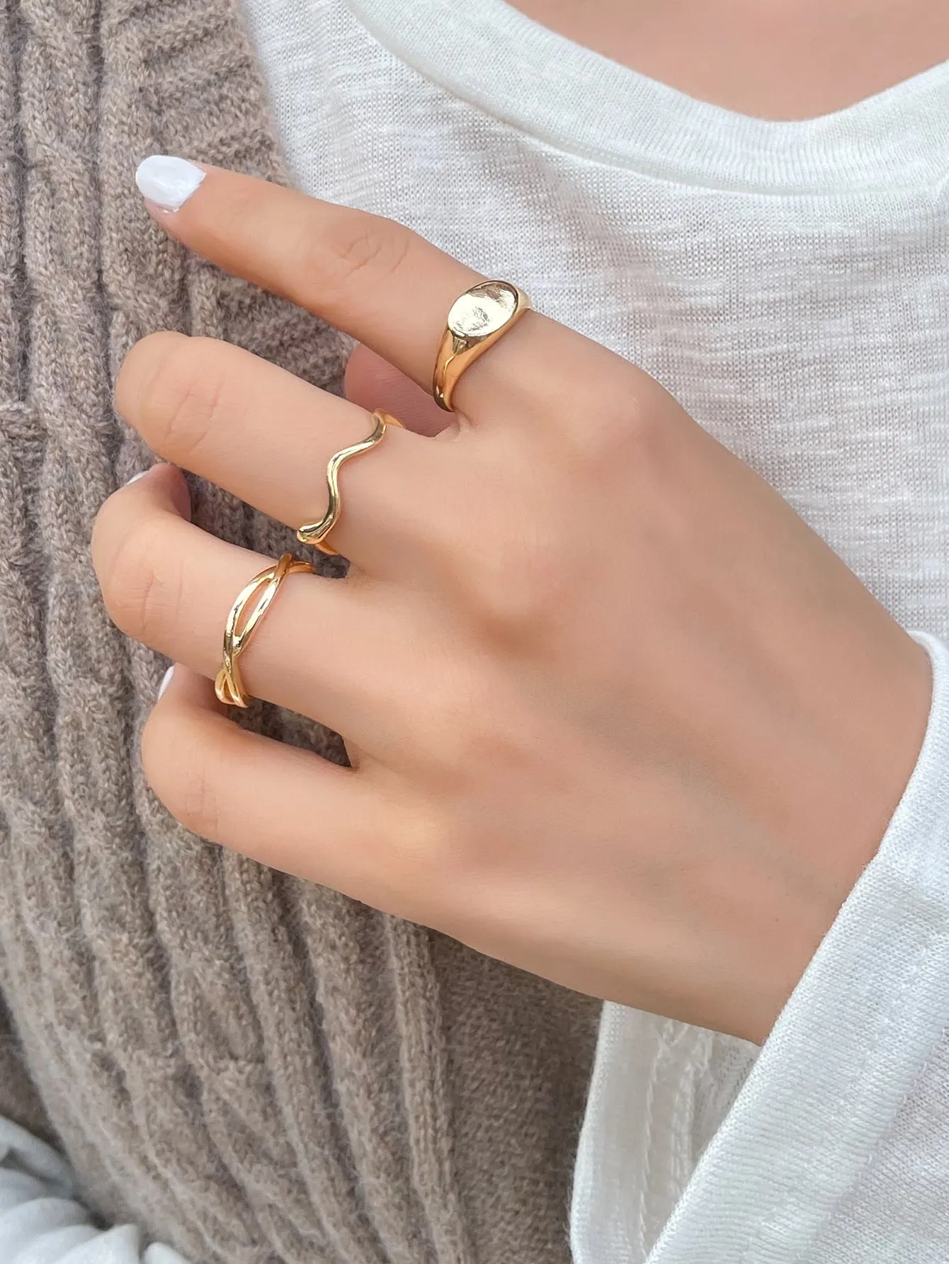 DAZY 3pcs Minimalist Ring