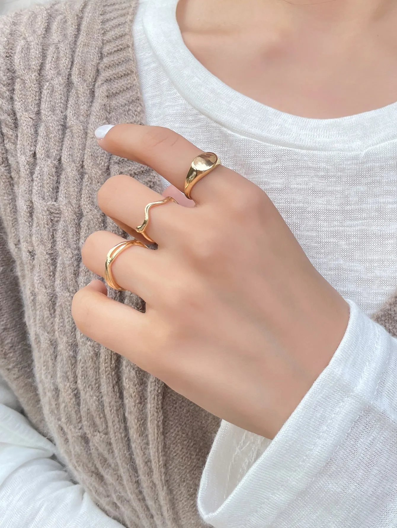 DAZY 3pcs Minimalist Ring