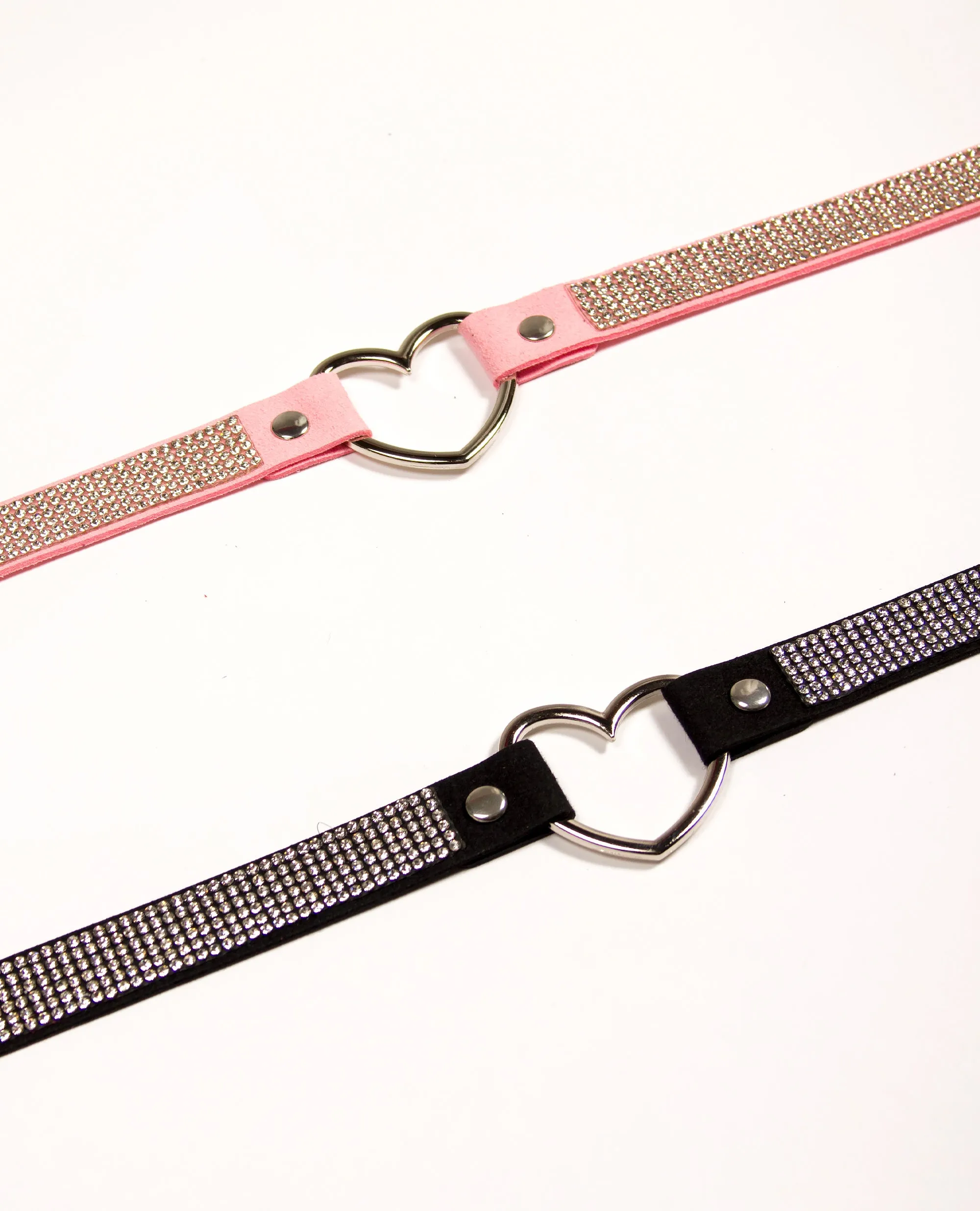 DIAMANTE HEART COLLAR - FUTURE LOVERS