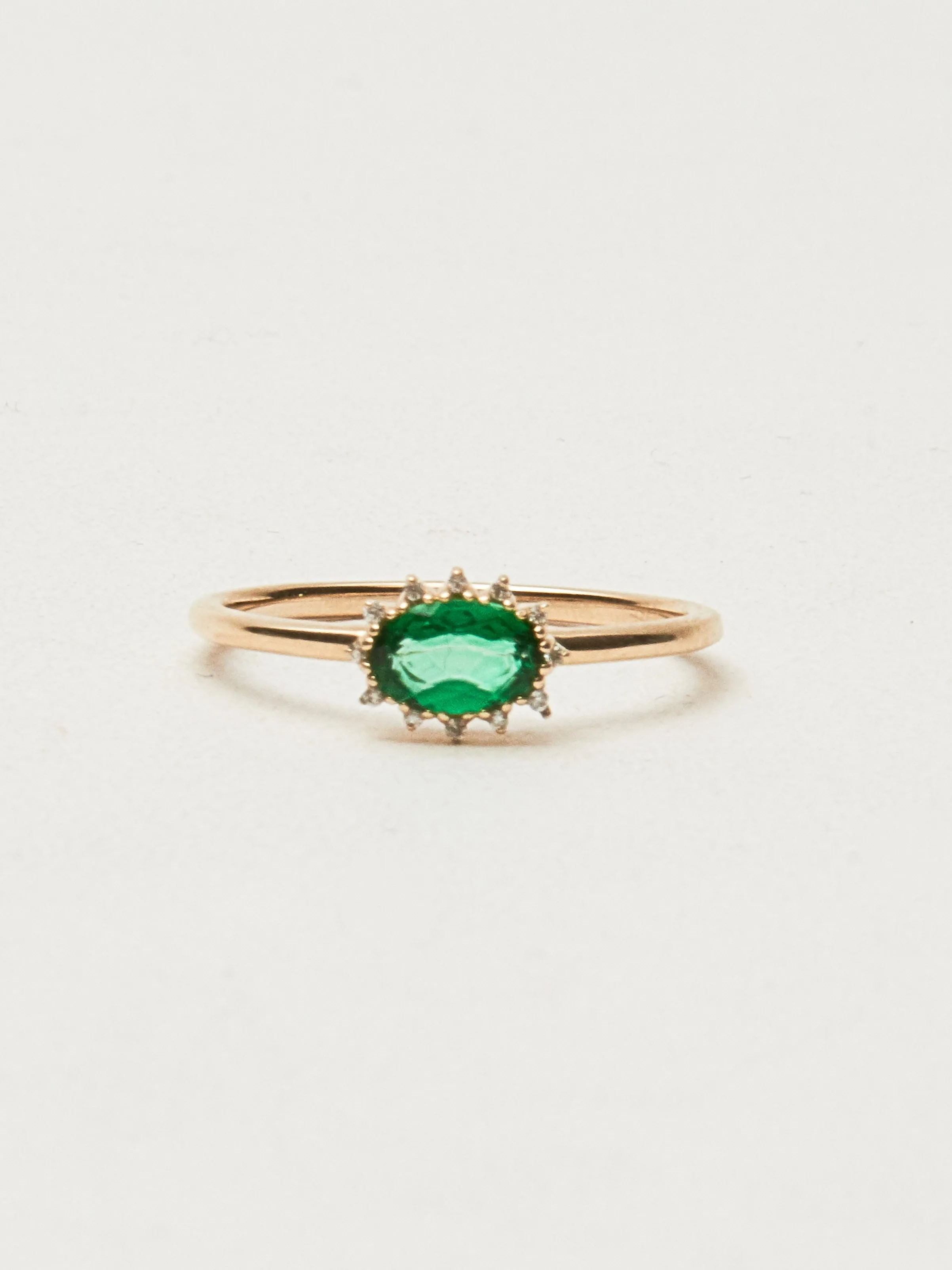 Diana Ring W/ Green Topaz