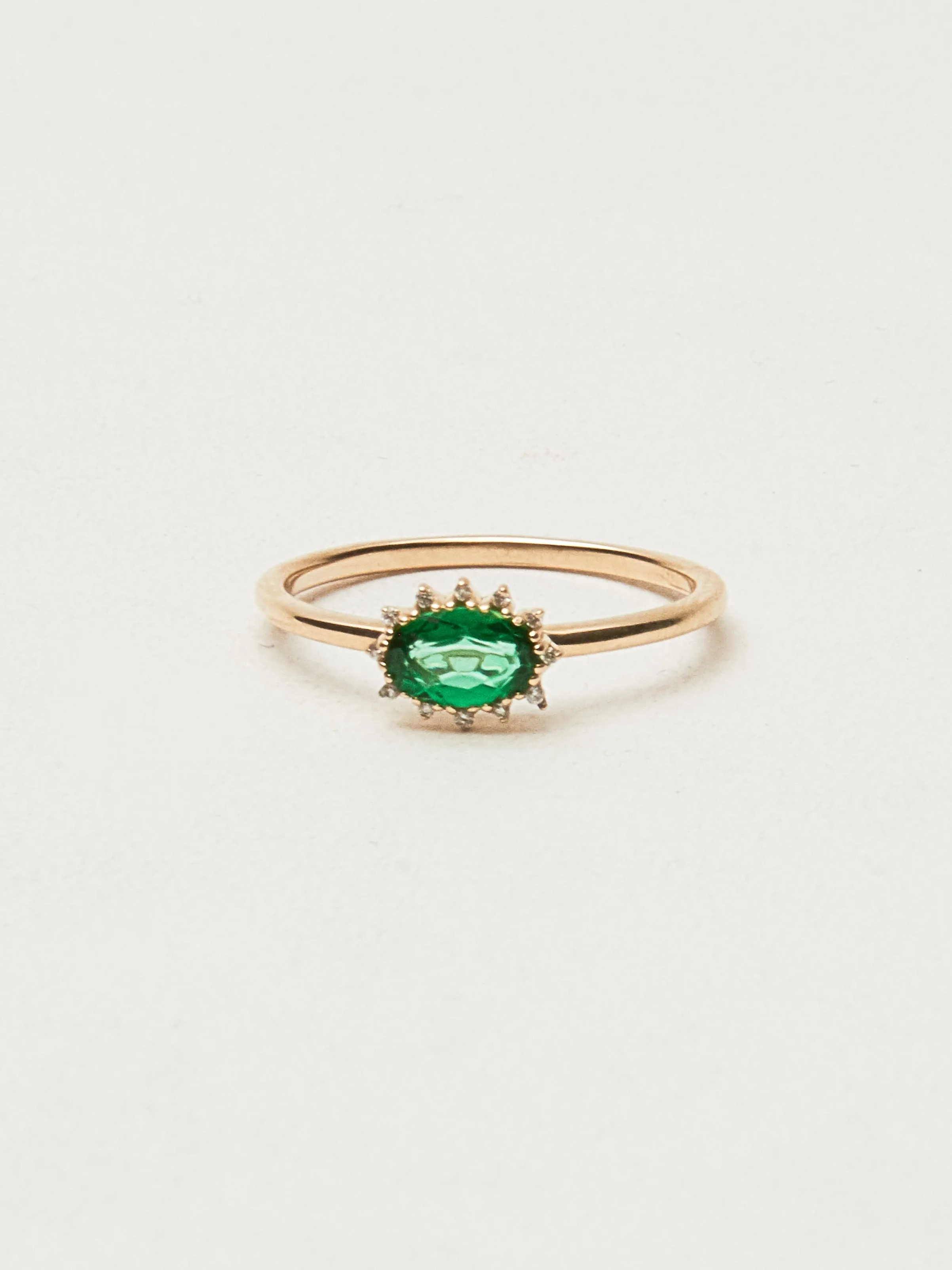 Diana Ring W/ Green Topaz