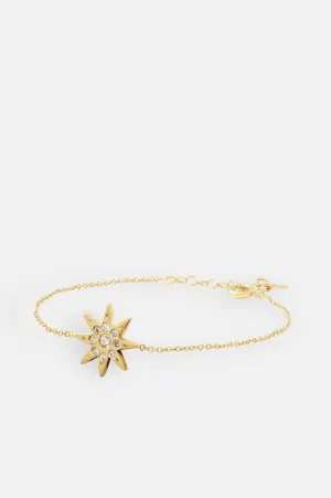 Electra Small Sparkle Star Shape Gold Bracelet