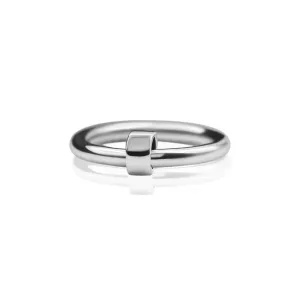 Ella - 925 Silver Ring With Little Silver Spinner