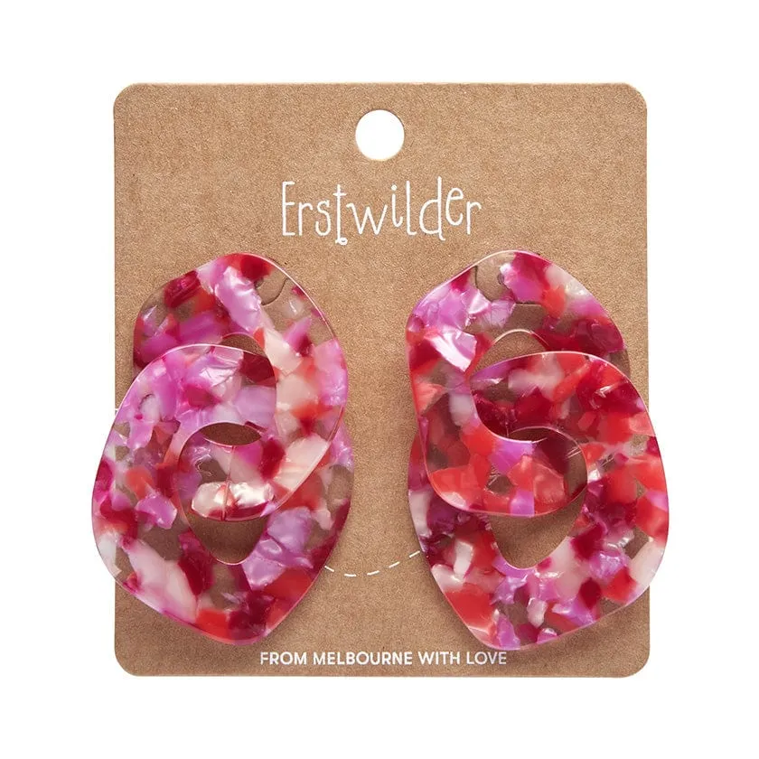 Erstwilder - Tort Chunky Chain Earrings - Pink