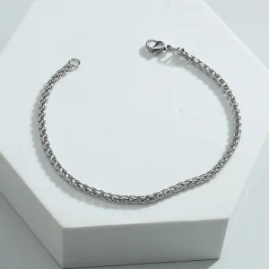 European And American Trend Hollow Shape Simple Titanium Steel Bracelet