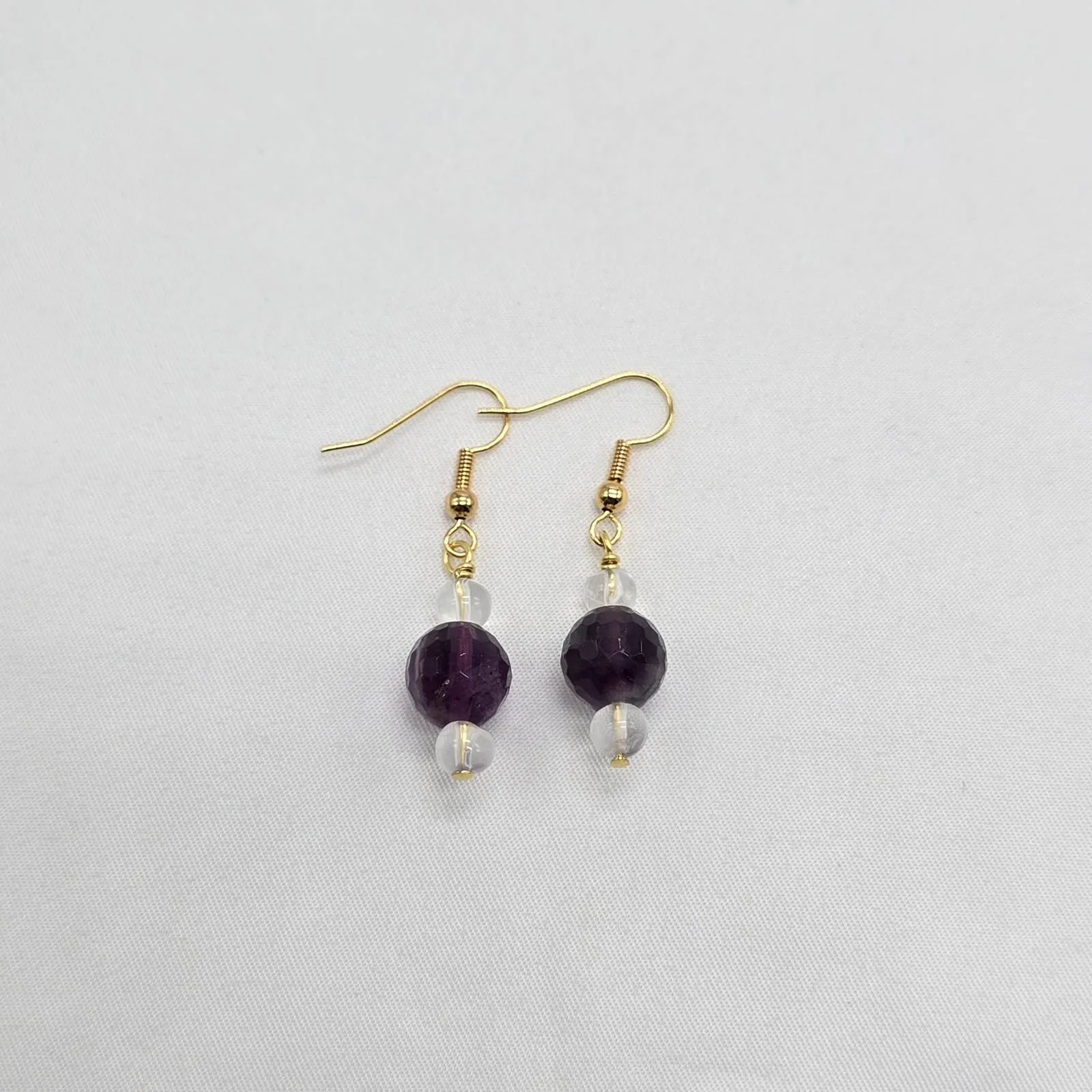 Faceted Fluorite Earrings