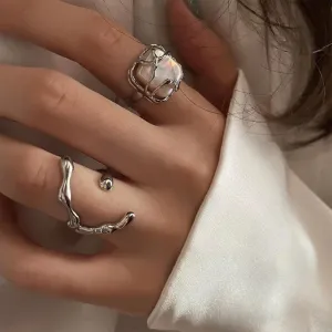 Fashion Silver Minimalist Rings