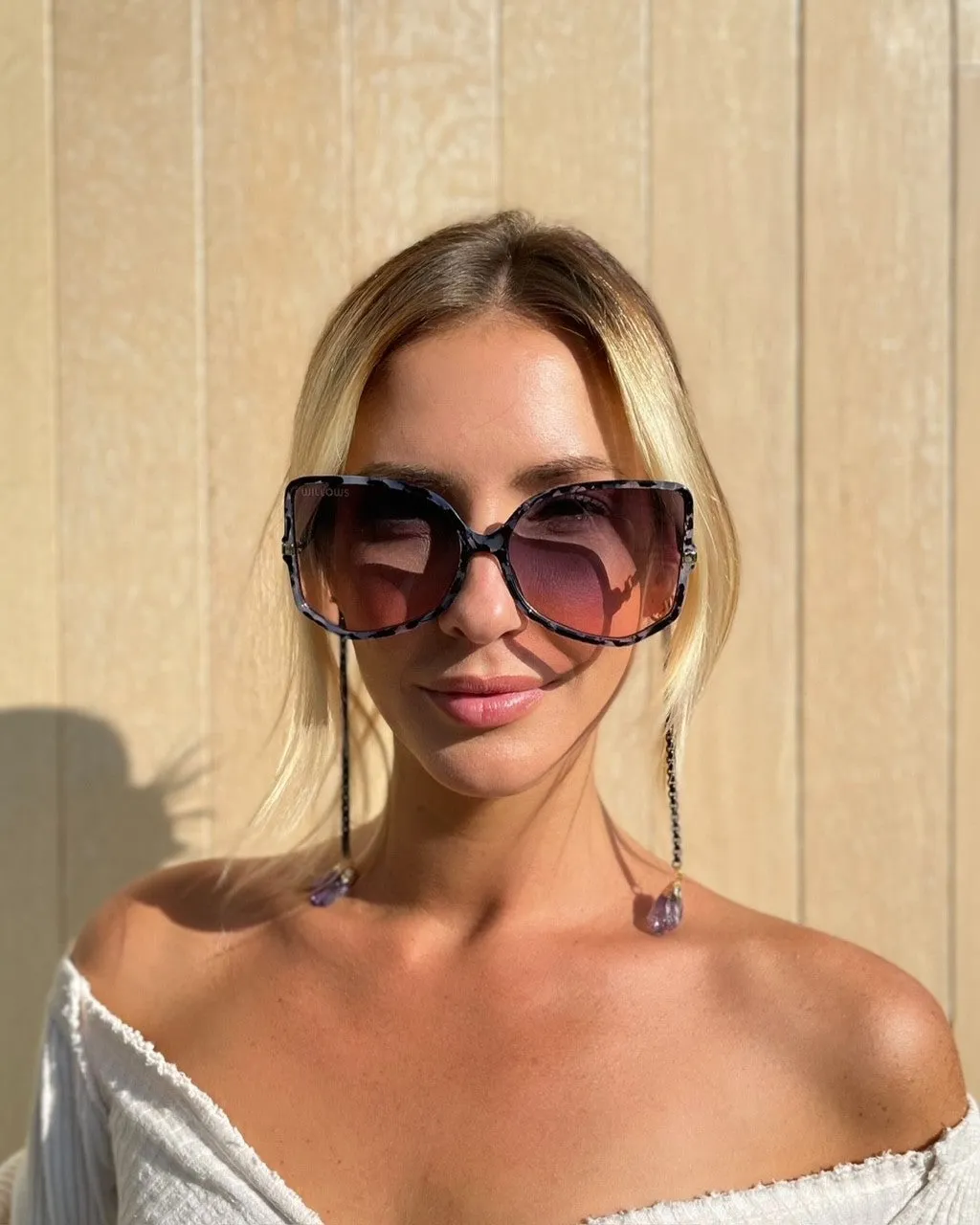 Figgy Pudding Crystal Sunglasses