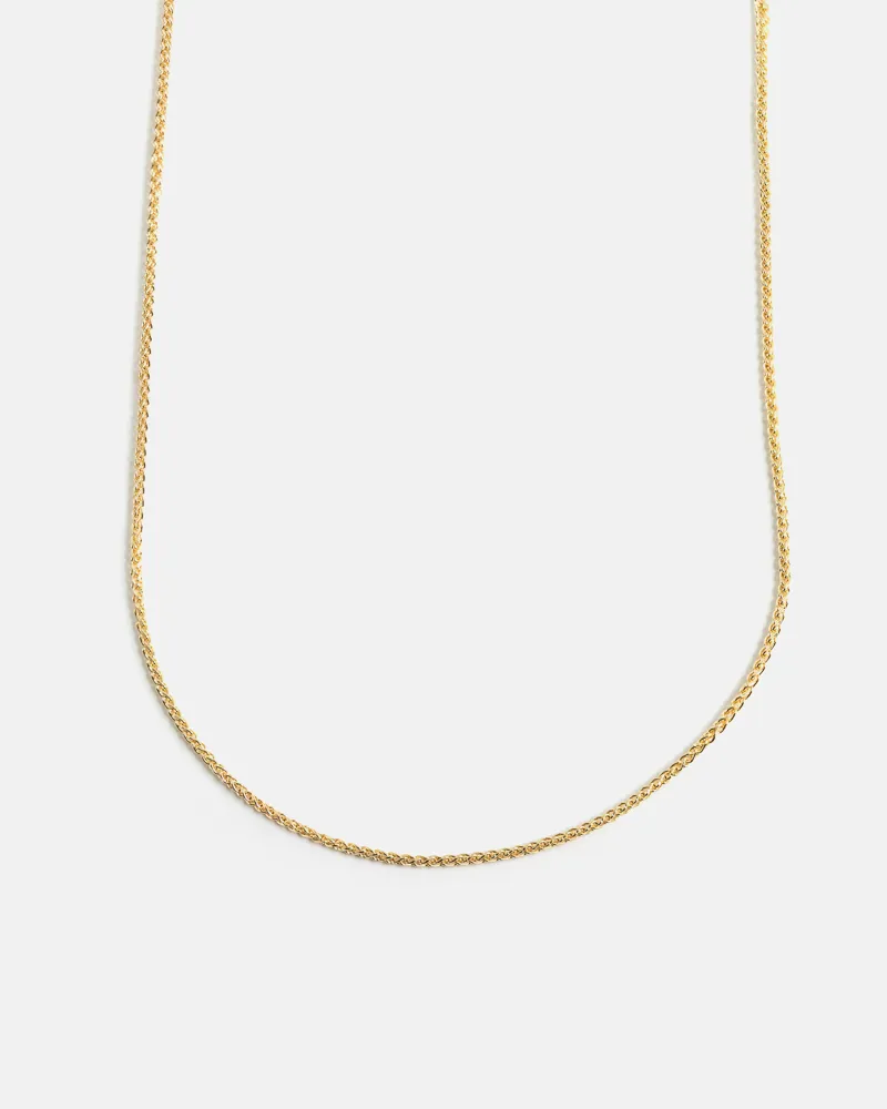 Fine Wheat Chain in 10k Gold