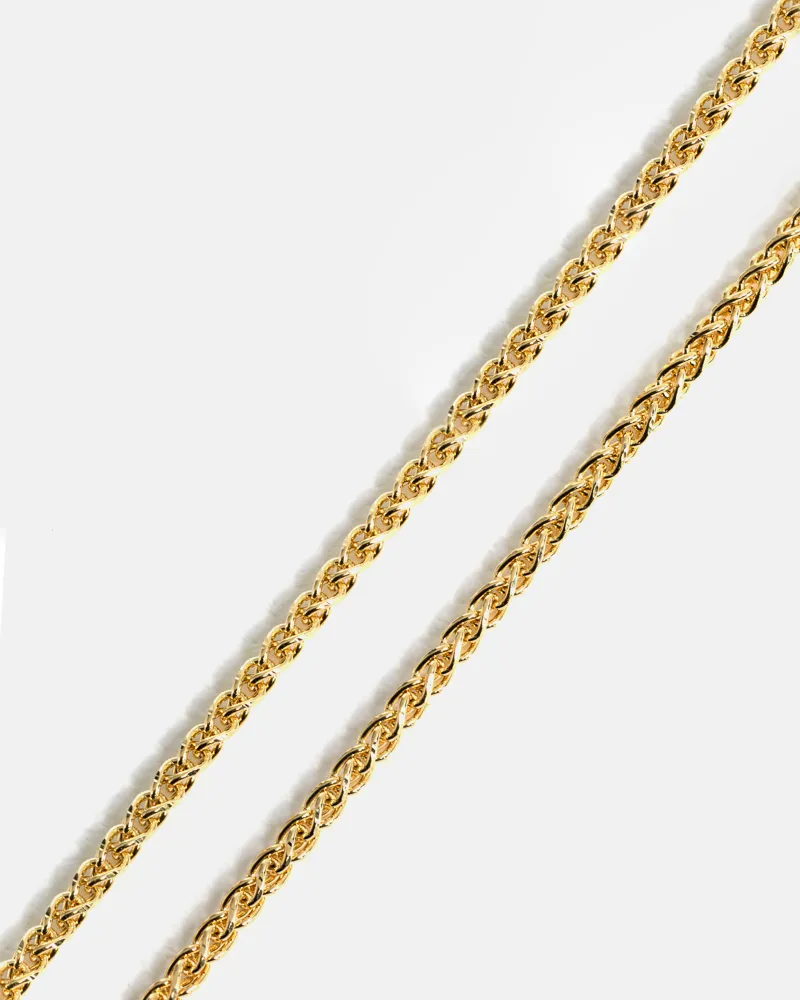 Fine Wheat Chain in 10k Gold