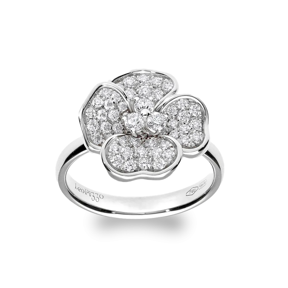 Flora 0.62ct Diamond White Gold Ring