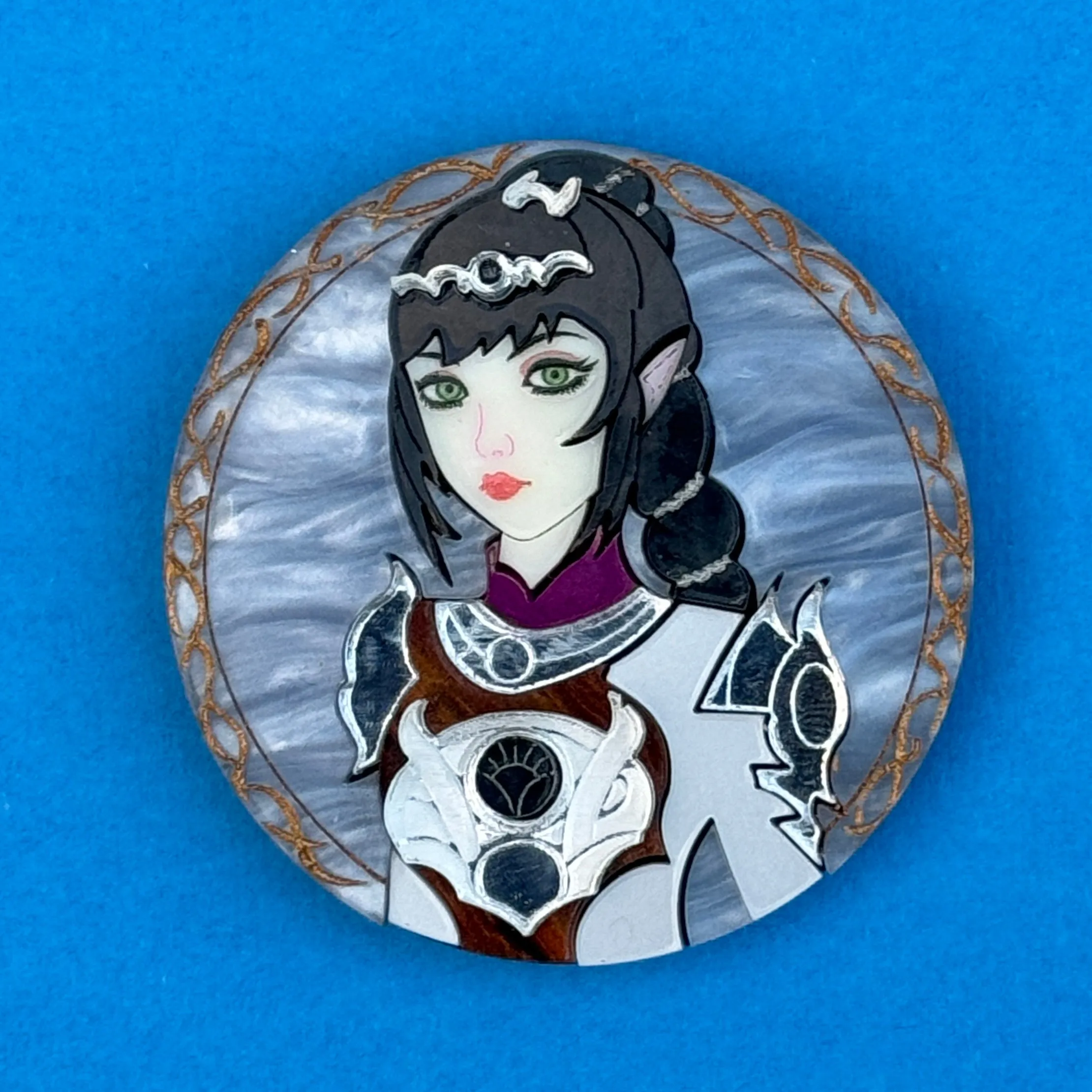 Goth Girlfriend - brooch