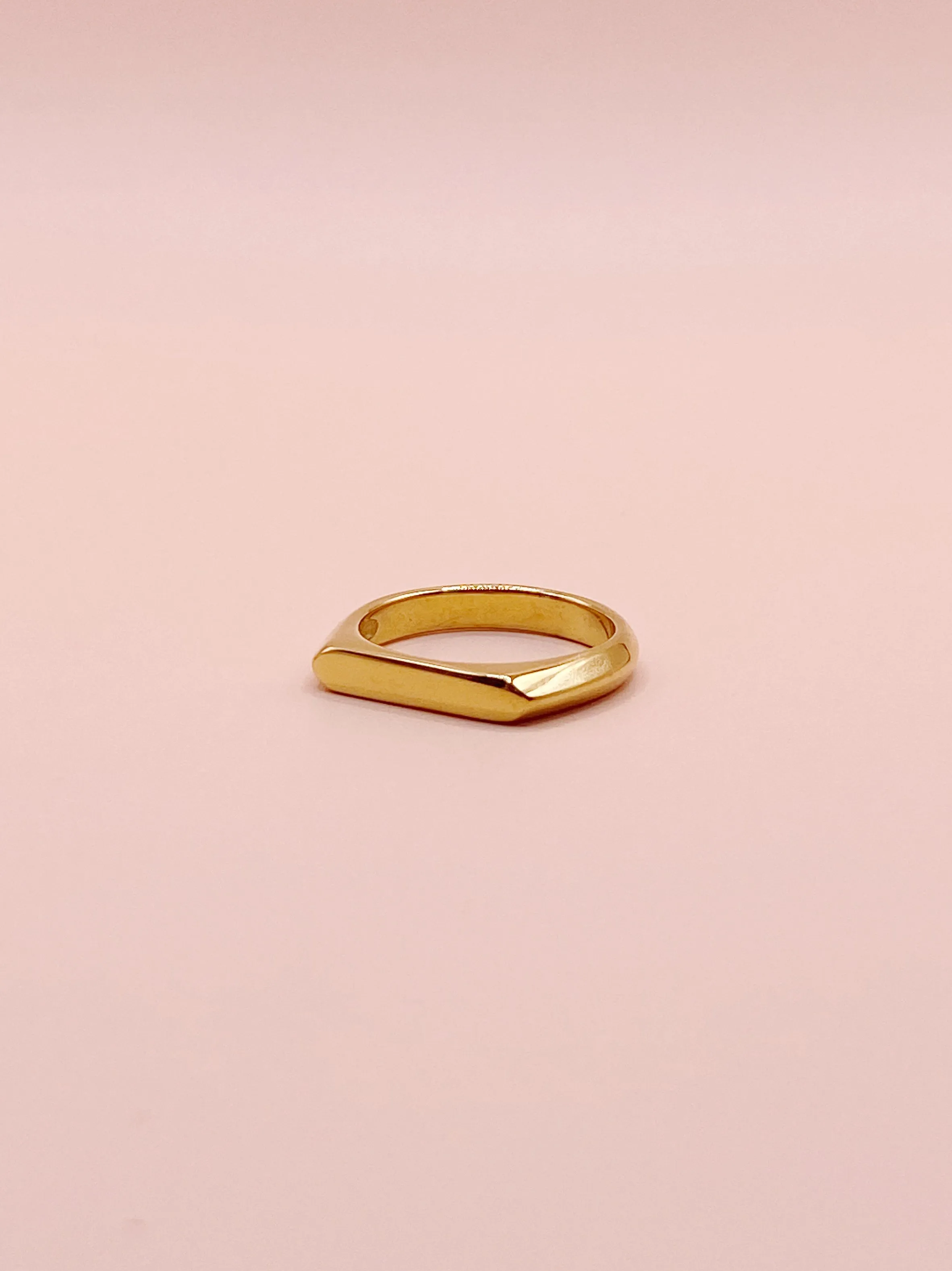 Half Signet Ring