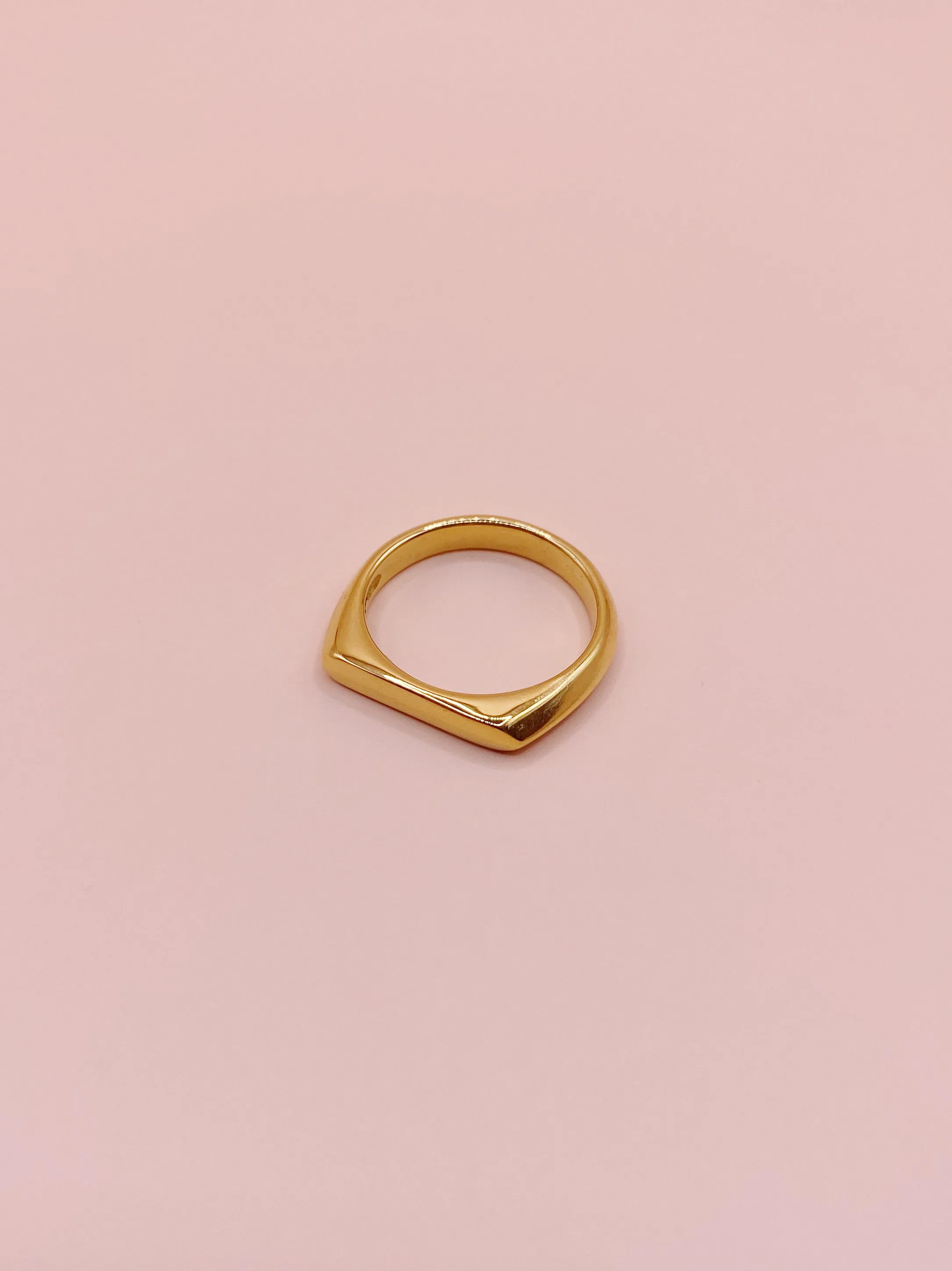 Half Signet Ring