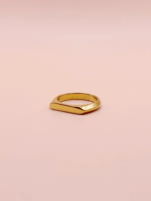 Half Signet Ring