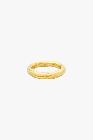 Hammered Pinky Band Gold Plated