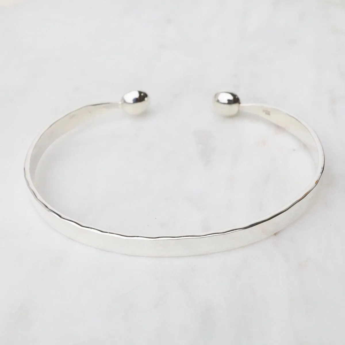 Hammered Sterling Silver Cuff