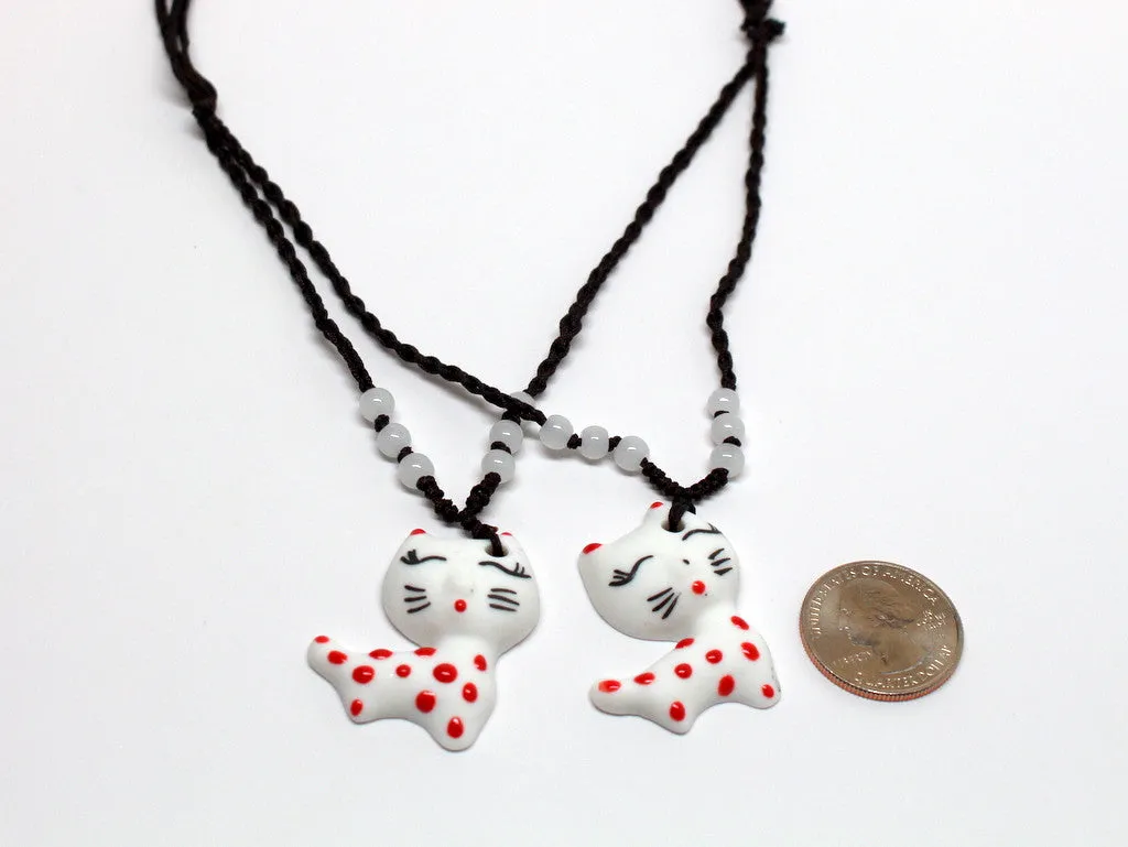 Hand-made Cute Cat Necklace