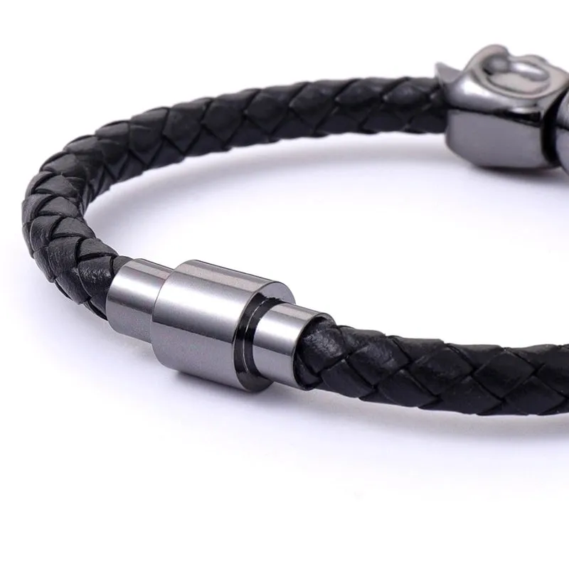 Hip-hop Punk Simple Style Skull Alloy Plating Men's Bracelets