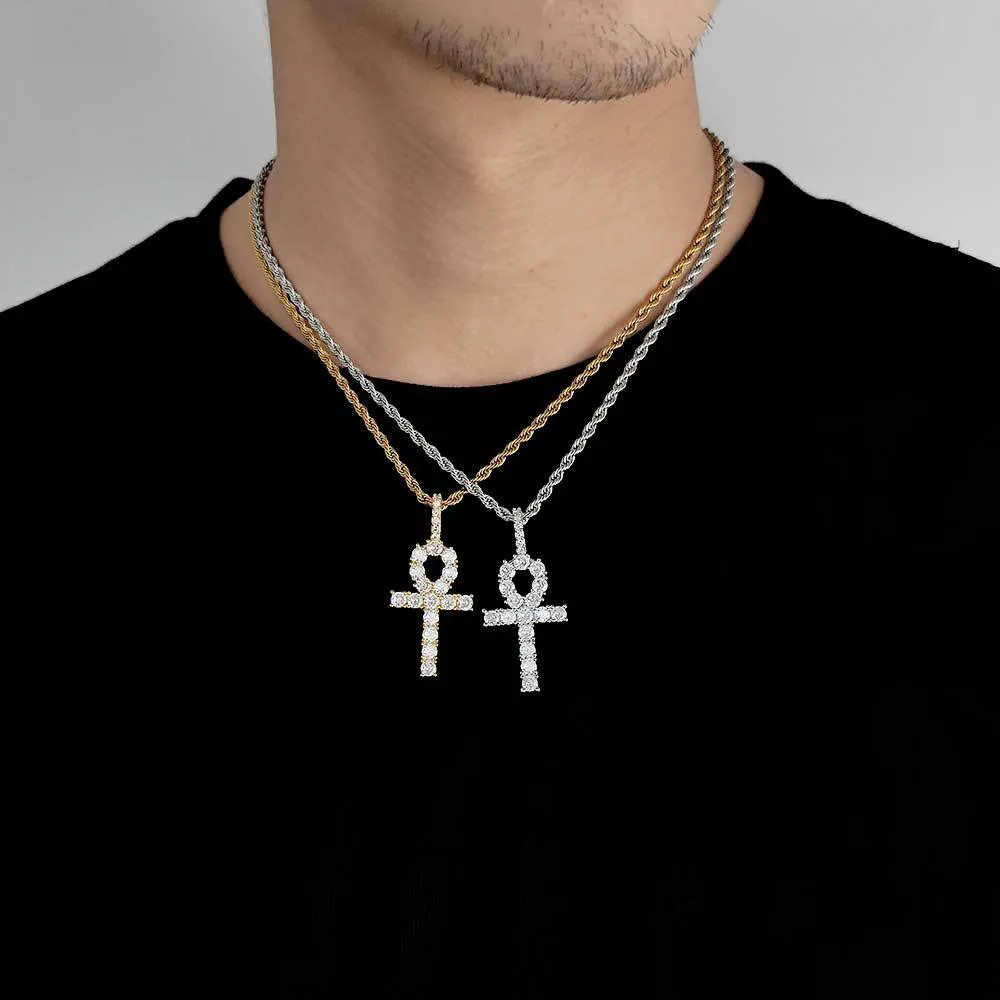 Iced Ankh Pendant